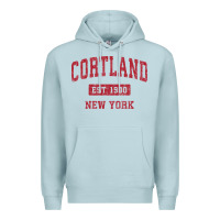 Blue Mist Cortland New York NY Vintage Sports Design Red Design Sweat Premium Hoodie - longCreatives