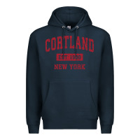 Navy Cortland New York NY Vintage Sports Design Red Design Sweat Premium Hoodie - longCreatives