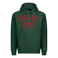 Sports Green Cortland New York NY Vintage Sports Design Red Design Sweat Premium Hoodie - longCreatives