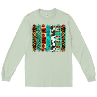 Matcha western brushstroke Long Sleeve Tee - OliviaCreatesArt