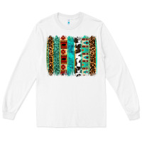 White western brushstroke Long Sleeve Tee - OliviaCreatesArt