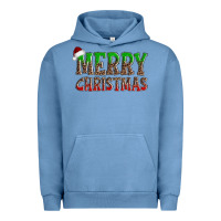 Pigment Pebble Blue merry christmas Urban Hoodie - AdoDesignShop