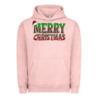 Pigment Salmon merry christmas Urban Hoodie - AdoDesignShop