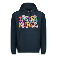 Navy Easter Nurse Premium Hoodie - CowhideDigitalArt