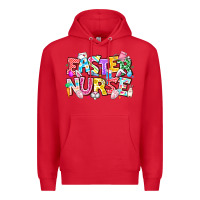 Red Easter Nurse Premium Hoodie - CowhideDigitalArt