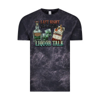 Cloud Black Last night we let the liquor talk Cowboy Vintage Tee - HowdyJamesFarm