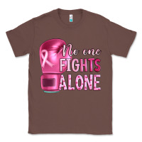 Chestnut Breast cancer no one fights alone boxing Classic Tee - Artiststas