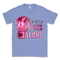 Colony Blue Breast cancer no one fights alone boxing Classic Tee - Artiststas