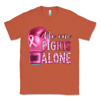 Breast Cancer No One Fights Alone Boxing Classic Tee | Teevron