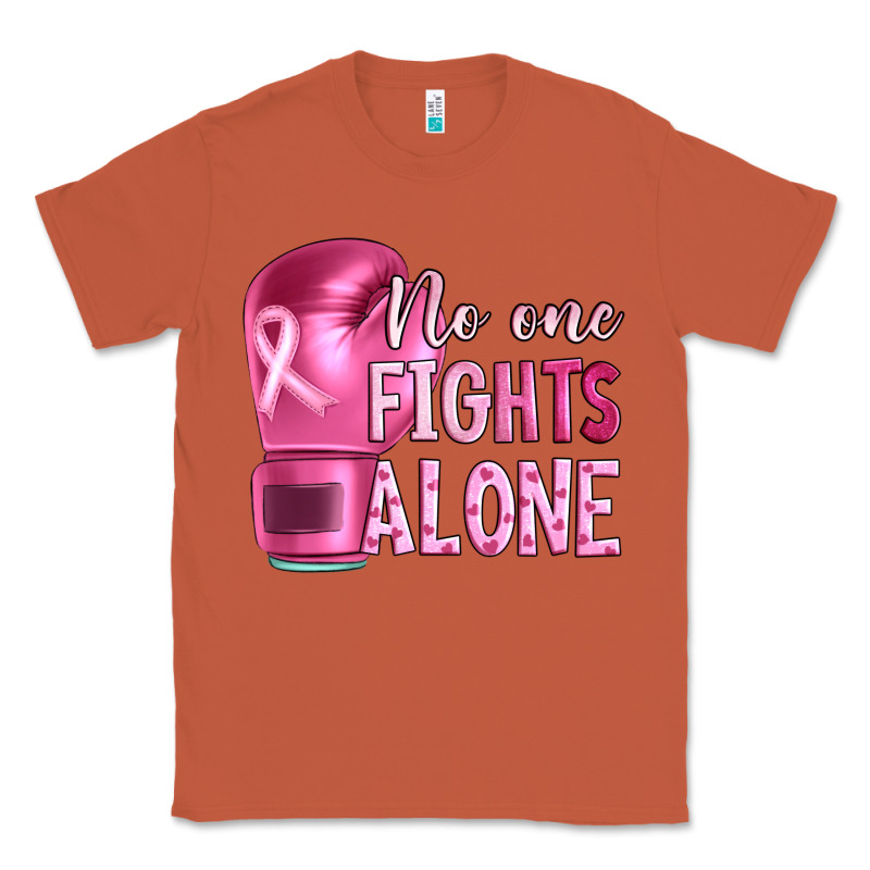 Breast Cancer No One Fights Alone Boxing Classic Tee by Artiststas | Teevron