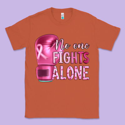 Breast Cancer No One Fights Alone Boxing Classic Tee Designed By Artiststas