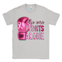 Moon Dust Breast cancer no one fights alone boxing Classic Tee - Artiststas