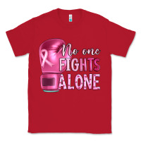 Red Breast cancer no one fights alone boxing Classic Tee - Artiststas