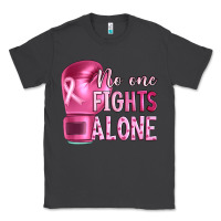 Smoke Breast cancer no one fights alone boxing Classic Tee - Artiststas