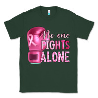 Sports Green Breast cancer no one fights alone boxing Classic Tee - Artiststas