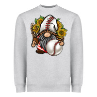 Heather Grey baseball gnome Heavyweight Sweatshirt - RacoonDesign