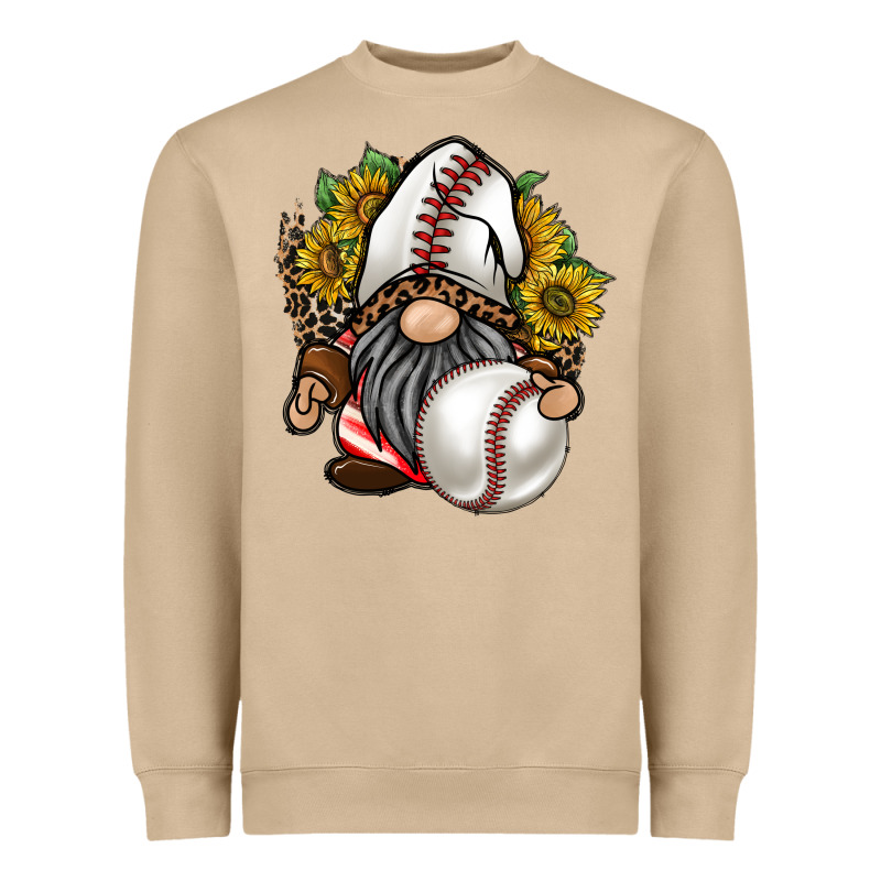 Baseball Gnome Heavyweight Sweatshirt by RacoonDesign | Teevron