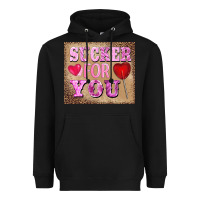 Black valentine's day sucker for you Heavyweight Hoodie - BarkalooDesign