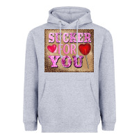 Heather Grey valentine's day sucker for you Heavyweight Hoodie - BarkalooDesign