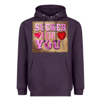 Plum valentine's day sucker for you Heavyweight Hoodie - BarkalooDesign