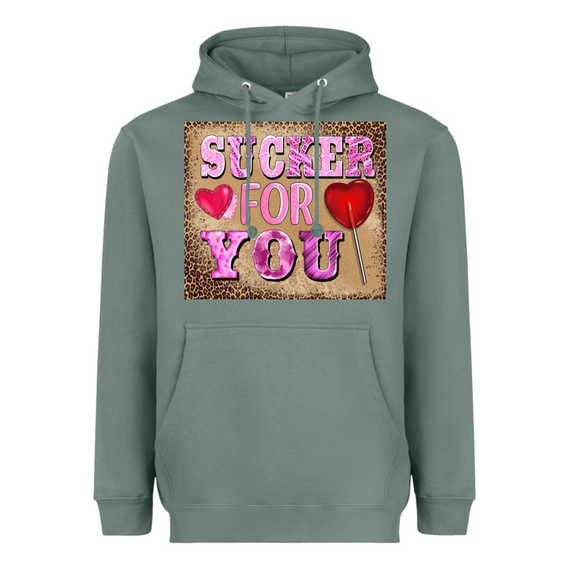 Valentine's Day Sucker For You Heavyweight Hoodie by BarkalooDesign | Teevron