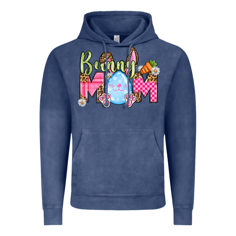 Easter Day Bunny Mom Vintage Hoodie by OliviaCreatesArt | Teevron