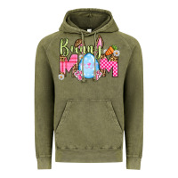 Vintage Olive Easter Day Bunny mom Vintage Hoodie - OliviaCreatesArt