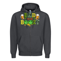 Smoke bad and boozy wıth beer and coins Zipper Hoodie - Artiststas