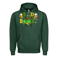Sports Green bad and boozy wıth beer and coins Zipper Hoodie - Artiststas