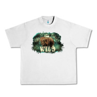 Lunar Rock Stay wild night Grizzly Bear Urban Heavy Tee - HowdyJamesFarm