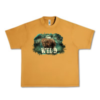 Peanut Butter Stay wild night Grizzly Bear Urban Heavy Tee - HowdyJamesFarm