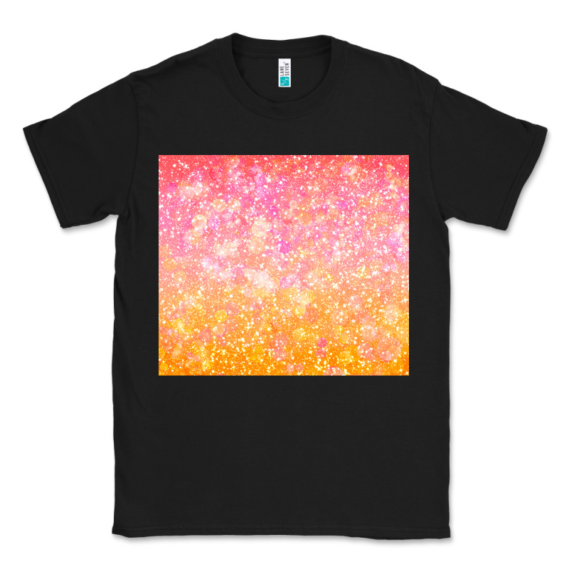Orange Pink Ombre Glitter Classic Tee by TumblerDesignByShophia | Teevron