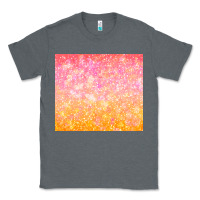 Charcoal Heather orange pink ombre glitter Classic Tee - TumblerDesignByShophia