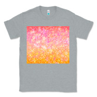 Heather Grey orange pink ombre glitter Classic Tee - TumblerDesignByShophia
