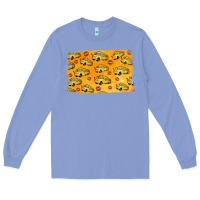 Colony Blue School Bus Pattern Long Sleeve Tee - Jasminsmagicworld