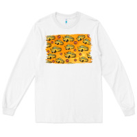 White School Bus Pattern Long Sleeve Tee - Jasminsmagicworld