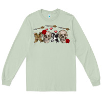 Matcha Xoxo Valentine skulls Valentine's Day Long Sleeve Tee - FaDigitalArtStudio