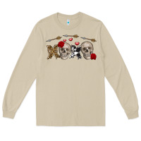 Mushroom Xoxo Valentine skulls Valentine's Day Long Sleeve Tee - FaDigitalArtStudio
