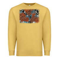 Antique Gold leopard cowhide background Premium Sweatshirt - BarkalooDesign