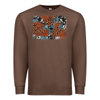 Chestnut leopard cowhide background Premium Sweatshirt - BarkalooDesign