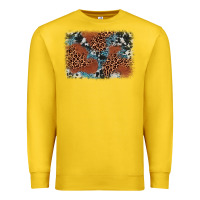 Lemon leopard cowhide background Premium Sweatshirt - BarkalooDesign