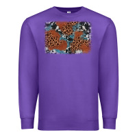 Purple leopard cowhide background Premium Sweatshirt - BarkalooDesign
