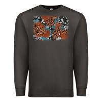 Smoke leopard cowhide background Premium Sweatshirt - BarkalooDesign