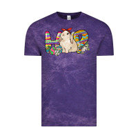Cloud Purple Hop rabbit Easter Day Vintage Tee - HowdyJamesFarm