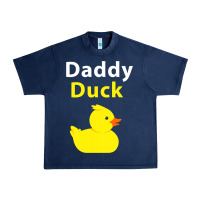 Navy Funny Daddy Duck Rubber Duck Urban Heavy Tee - longCreatives