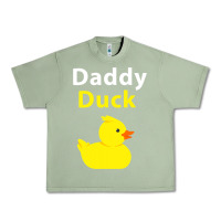 Oil Green Funny Daddy Duck Rubber Duck Urban Heavy Tee - longCreatives