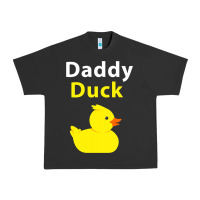 Pigment Black Funny Daddy Duck Rubber Duck Urban Heavy Tee - longCreatives