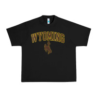 Black Womens Wyoming Cowboys Apparel Fan Favorite Arch Urban Heavy Tee - longCreatives