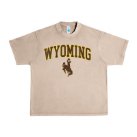 French Oak Womens Wyoming Cowboys Apparel Fan Favorite Arch Urban Heavy Tee - longCreatives
