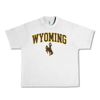Lunar Rock Womens Wyoming Cowboys Apparel Fan Favorite Arch Urban Heavy Tee - longCreatives